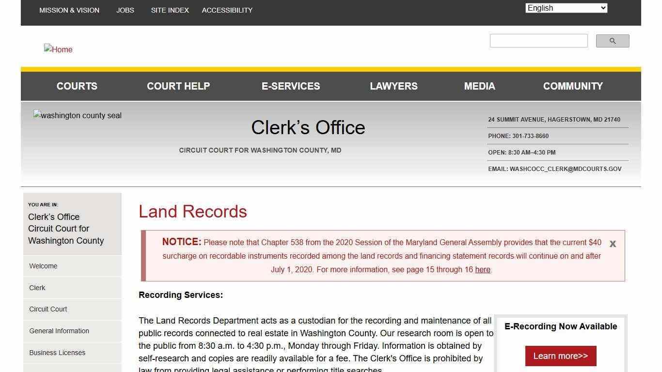 Land Records | Maryland Courts